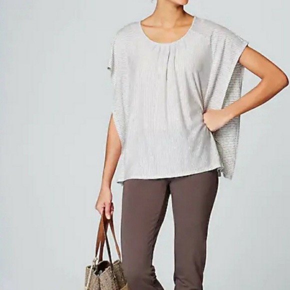 J. Jill Tops - J. Jill Women’s Striped Linen Top Medium